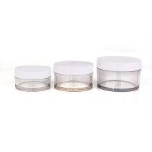 Hot sale 50ml 100ml 150ml PETG clear plastic cosmetic cream empty jar for Beauty Face Cream